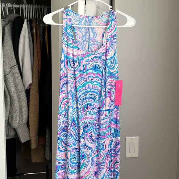 Lilly Pulitzer Pink Blue Treena Maxi Dress, NWT - Picture 3 of 7